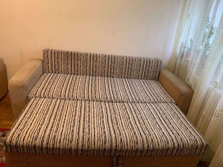 Canapea extensibila + fotoliu
