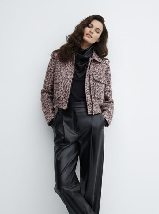 Mango дамско  яке от туид УНИКАЛНО