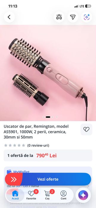 Uscator de par Remington