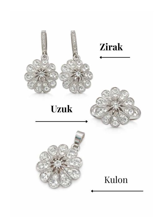 Kumush komplekt. Brilant nusxa