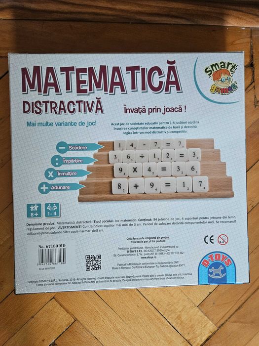 Vand joc Matematica distractiva, nou, sigilat