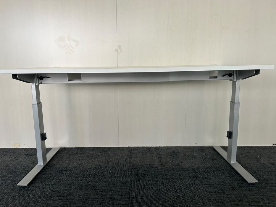 17 Buc. Birou Reglabil pe Înălțime 160x80 cm, Cadru Metalic; Masă de Lucru; Mobilier Office Desk