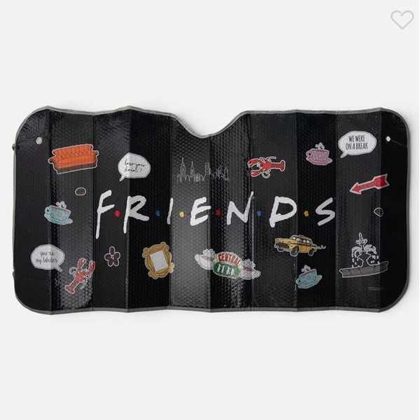 Сенник за автомобил Friends, 130x60 cм, Черен