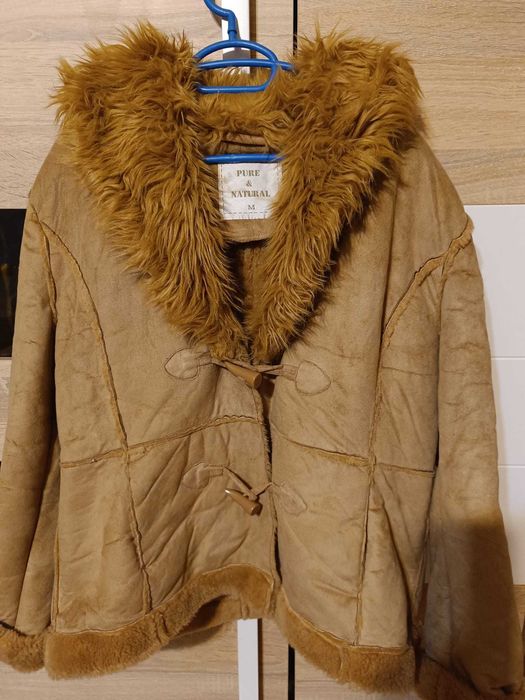Haină piele întoarsă cu blăniță mărimea M