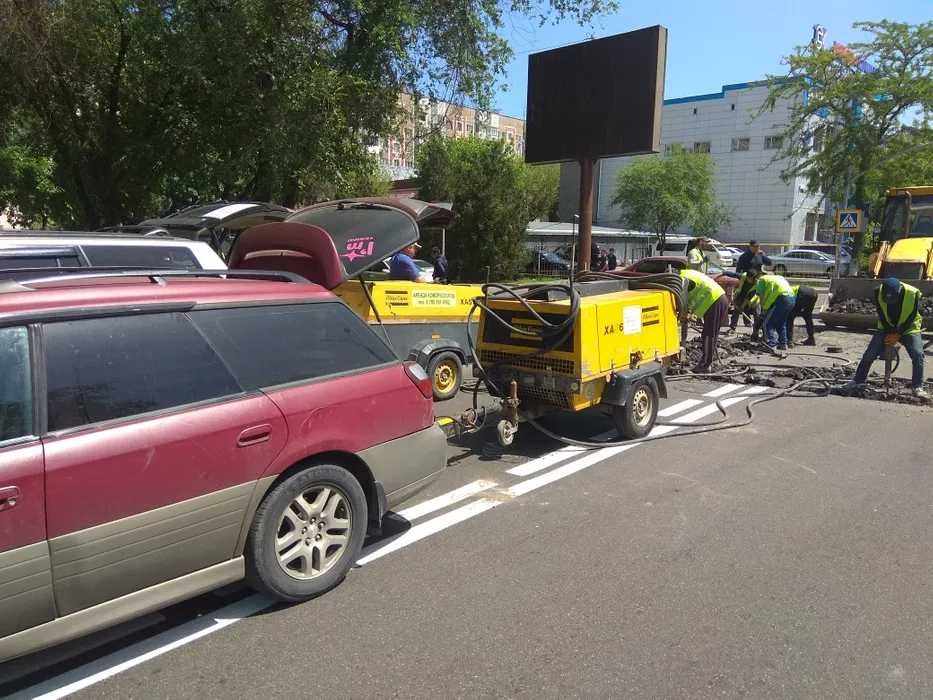 Компрессор в аренду,  продувка,  отбойные молотки