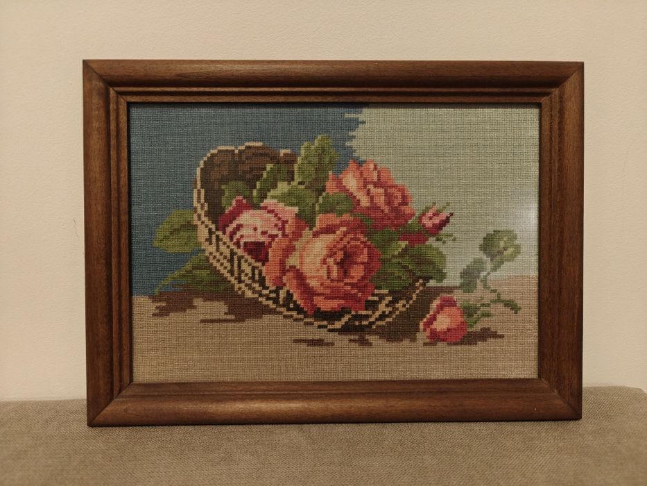 Гоблен с рози рамкиран 31х22 см