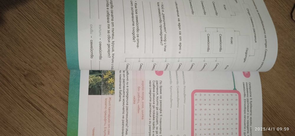 Учебна тетрадка по Биология седми клас