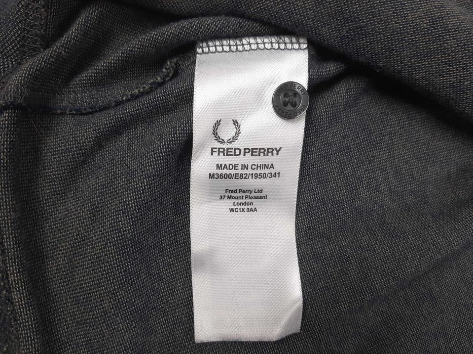 Fred Perry Twin Tipped - Оригинална мъжка тениска с яка размер L