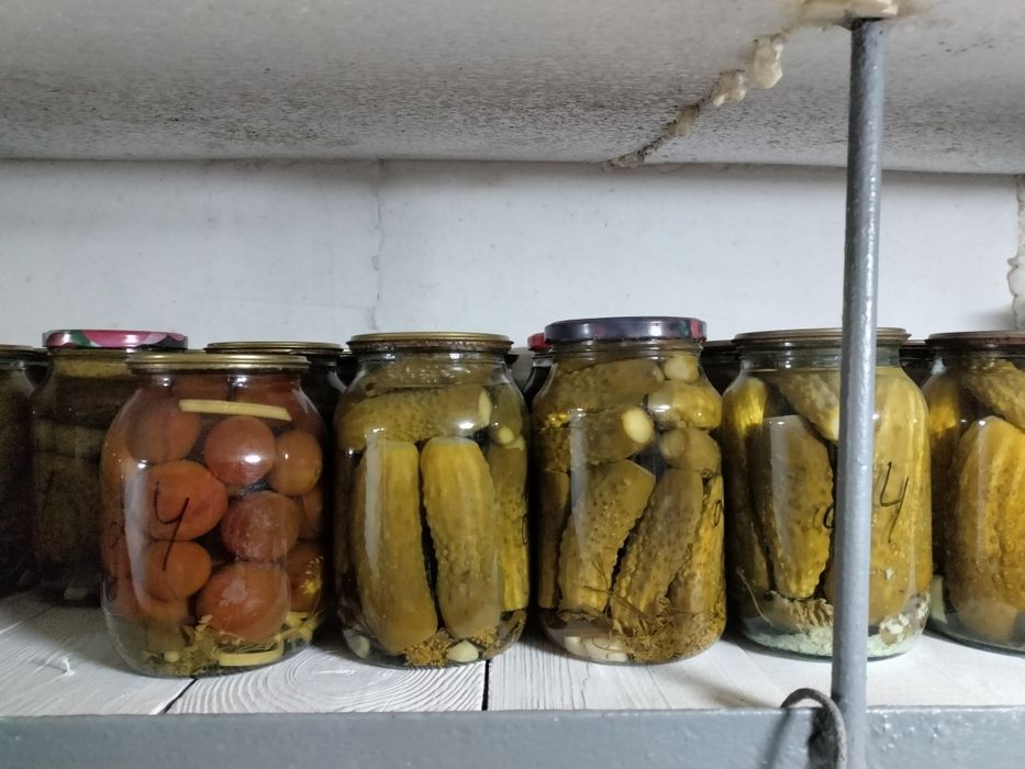 Огурчики соленые.