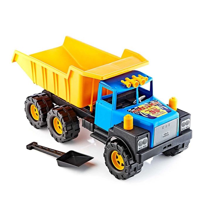 ОГРОМЕН самосвал 76см детски камион до 15кг с лопатка камиони
