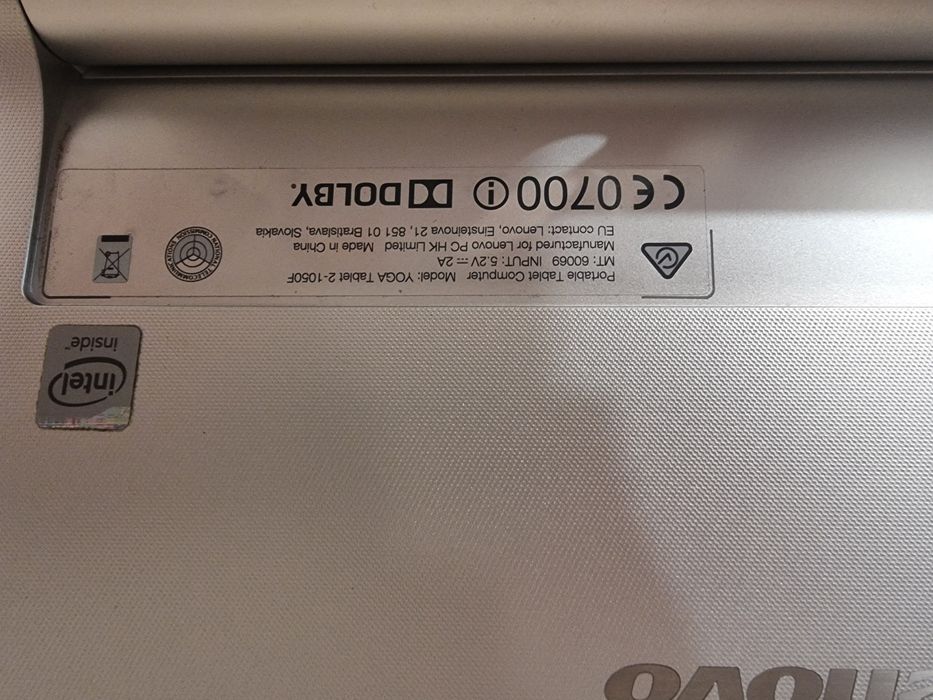 Lenovo Pad Yoga Tablet 2-1050F