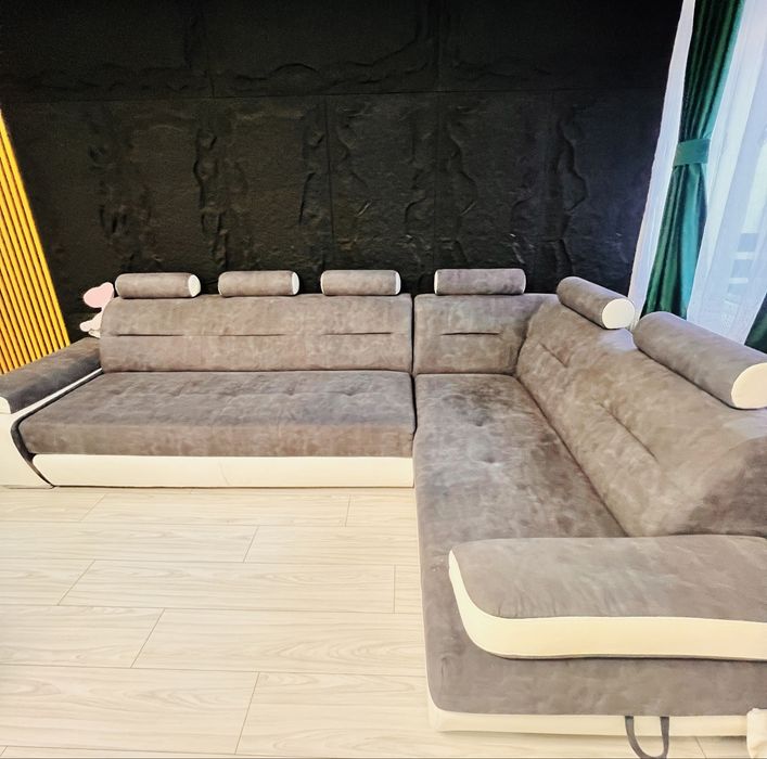 Vand coltar extensibil cu lada de depozitare