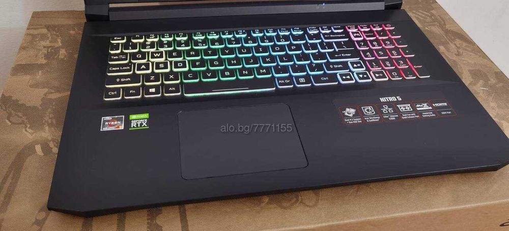 RTX 3070 8GB/AMD Ryzen 5/16GB RAM/512G SSD/17.3 144hz IPS/Acer Nitro 5