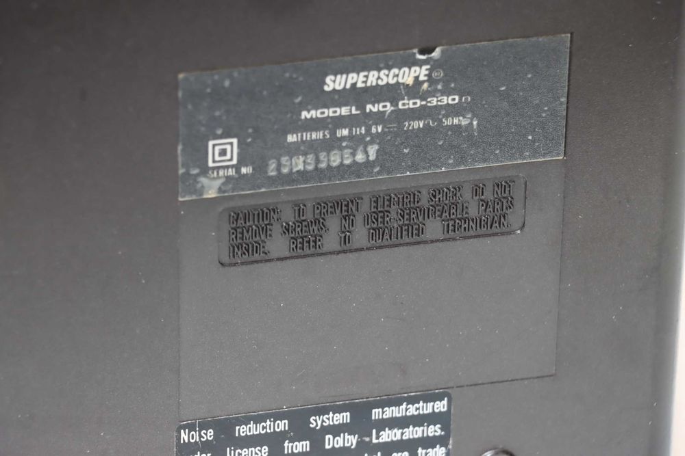 Deck portabil Superscope CD-330 (Marantz) – 3 Capete.