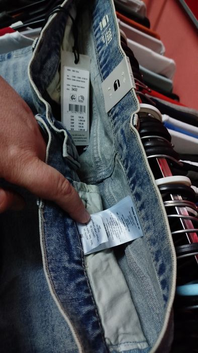 Оригинални дънки G-Star Raw 3301 W33 , W34 , W36 Slim нови мъжки светли