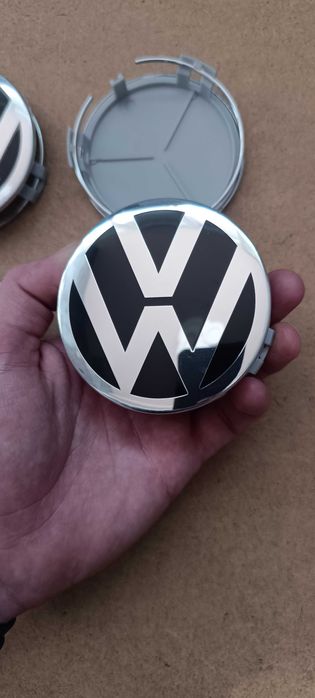Капачки с лого / емблема  VW за джанти от мерцедес 75 мм