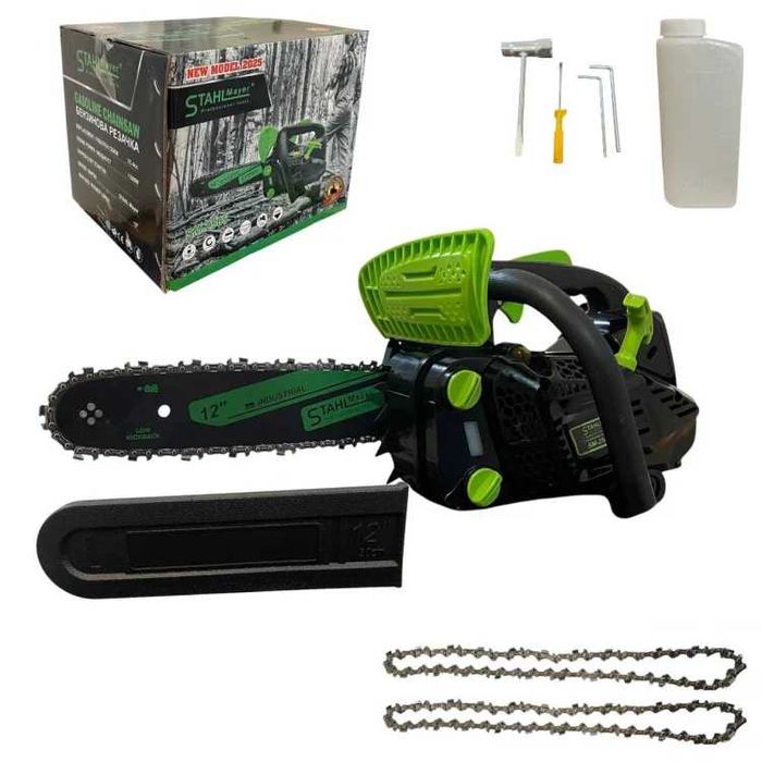 Немска Бензинова Резачка за една ръка STAHLMAYER 25.4cc 30см 2 вериги