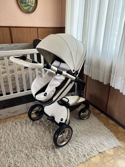 Бебешка Количка 2в1 Mima Xari Snow White - rose gold