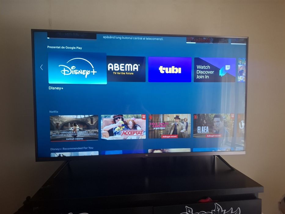 TV Xiaomi Mi 43” 4K Android TV
Vând TV Xiaomi Mi 43 inch, rezoluție 4K