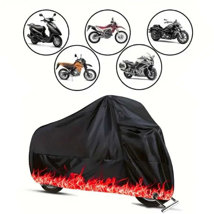 Prelata Husa motocicleta Red Flame XXXL 265cm XXXXL 295cm puf interior