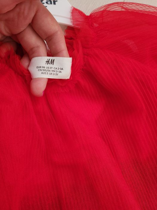 Ново палтенце Chicco, рокля Bebeshora and H&m 2-3год.