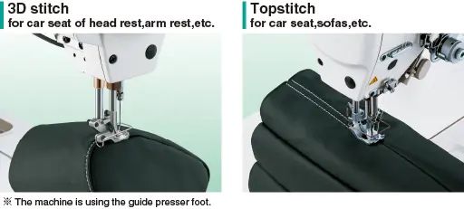 Masina de cusut cu triplu tr coloana 2 ace Juki PLC 2760 full automata