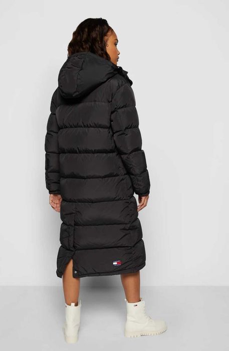Дамско черно яке tommy jeans puffer L