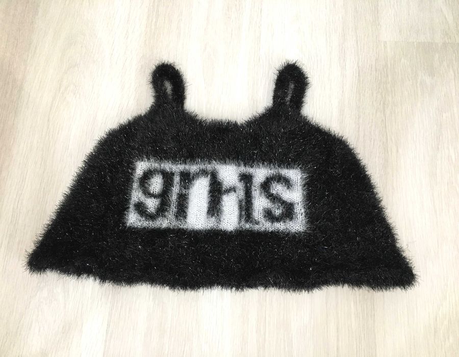 Maiou cropped stralucitor pufos