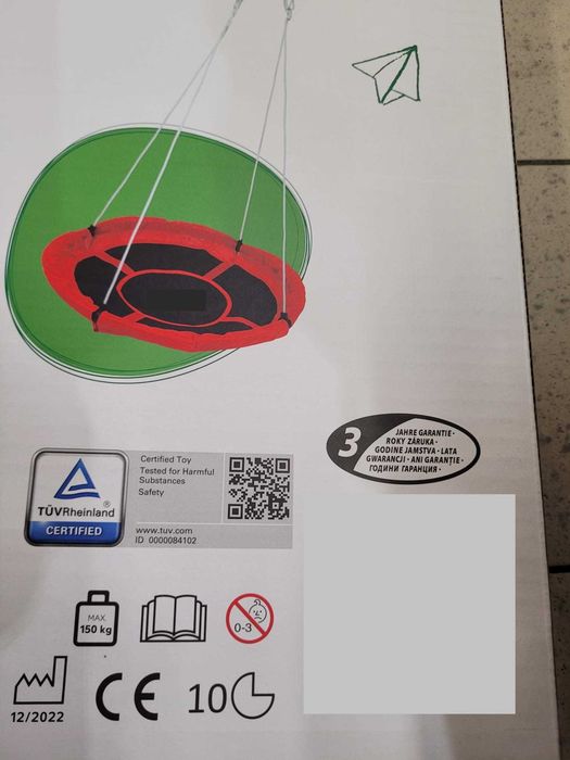 Hinta Balansoar Leagan Cuib Rotund 113 cm, 3 Ani + NOU Pret 249 Lei