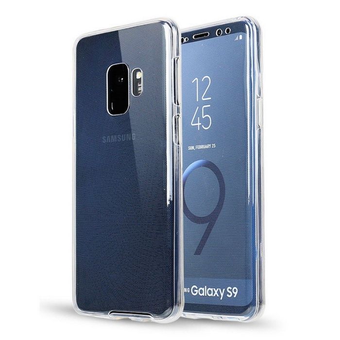 Samsung S8 S9 S10 Plus Husa 360 Slim Fata Spate Crystal Clear Full