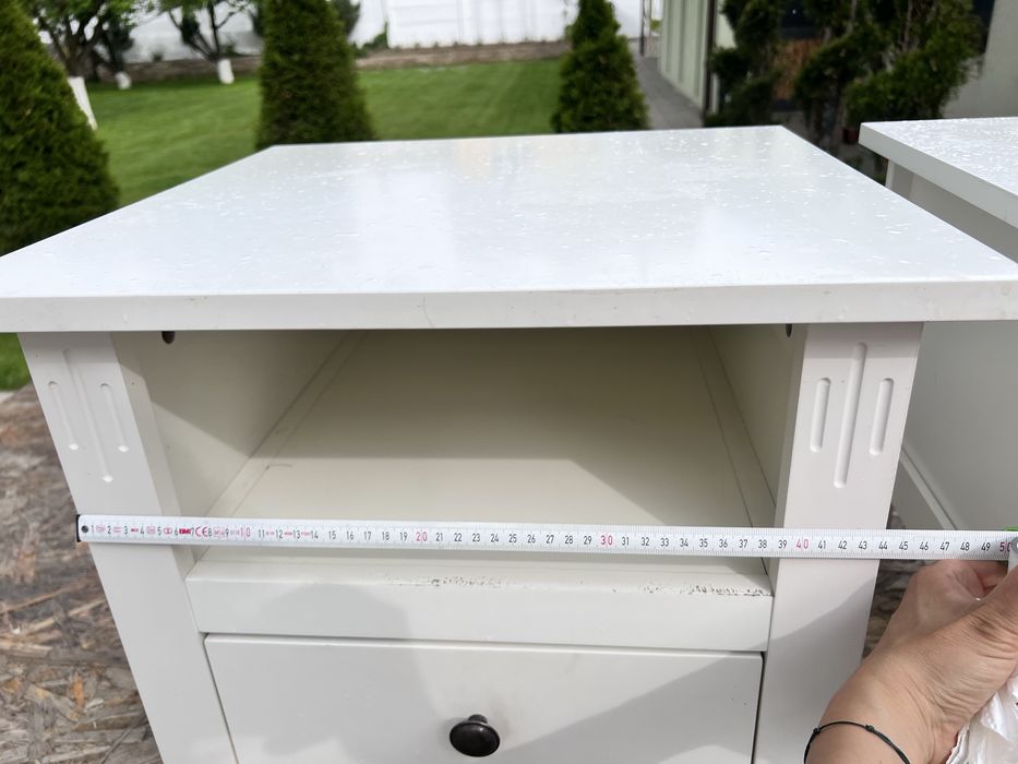 Set de 2 noptiere din mdf vopsit