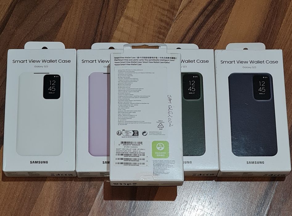 Husa flip activa originala Samsung Smart View Wallet Case S23 5G S911