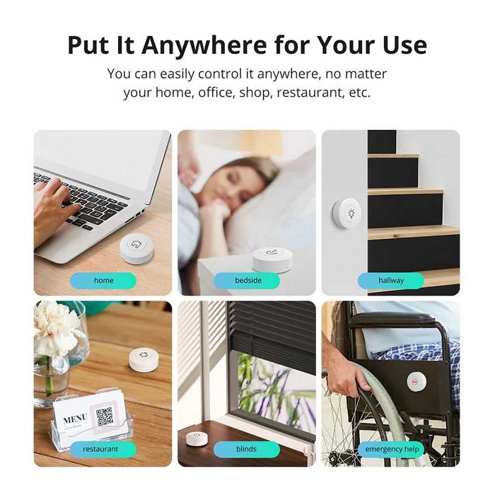 SONOFF SNZB-01P – Zigbee ключ | бутон - с включена батерия