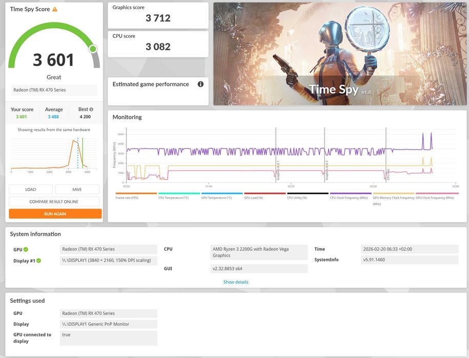 Бюджетен геймърски компютър ryzen 2200g 8GB ram Radeon rx470 4GB