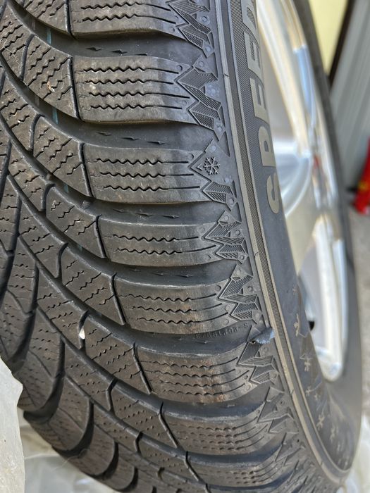 Jante aluminiu Vw Audi Skoda Seat 5x112 R15 cu cauciucuri ca noi de iarna 195/65 R15