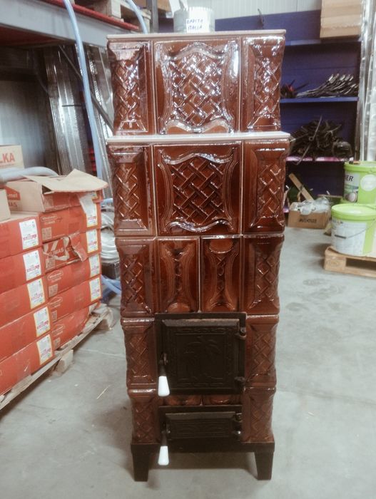 Sobe de teracotă pe roti cu plita sau fara