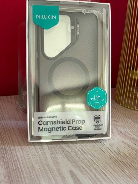 Husa Magnetica Nillkin CamShield Prop pentru Samsung Galaxy S26 Ultra Negru Transparent