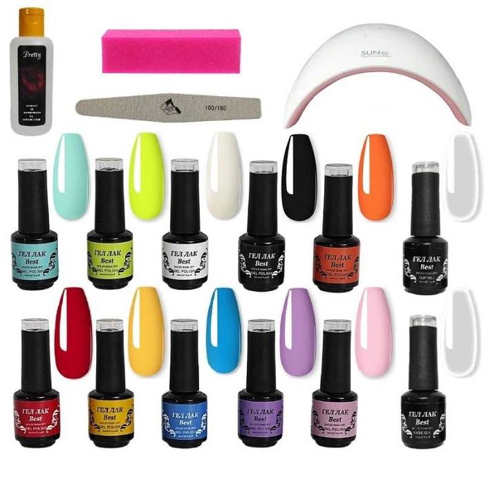 Комплект The BEST of the BEST с 10 цвята Гел Лак BEST