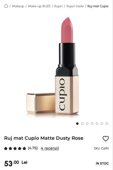 5 Rujuri si 1 fard - Cupio Sleek Revlon Peggy Sage doar testate