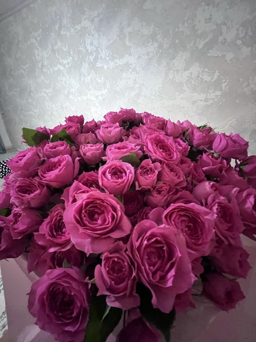 Цветы свежие, кустовые розы