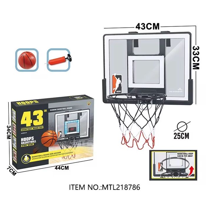 Bolajonlar uchun basketball shit devorga qotiriladigan