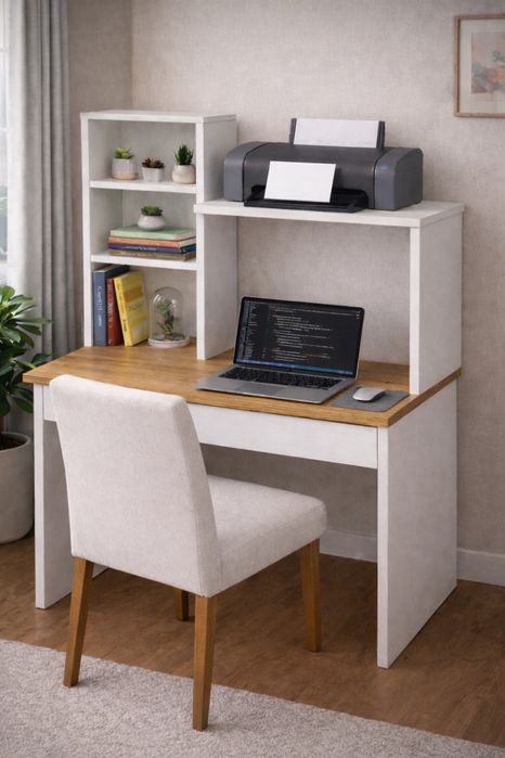 Компьютерный стол с полкой под принтер