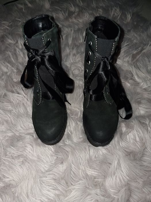 Ghete tip Musette din piele naturala 37