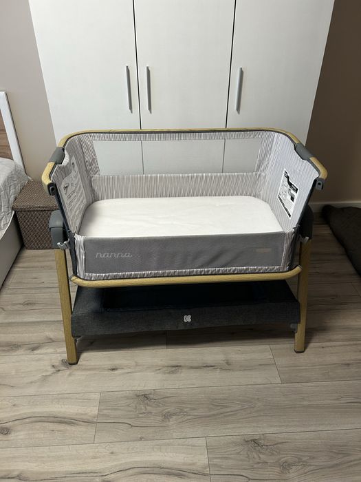 Легло/ Кошара Next to me Kikkaboo Nanna - сив