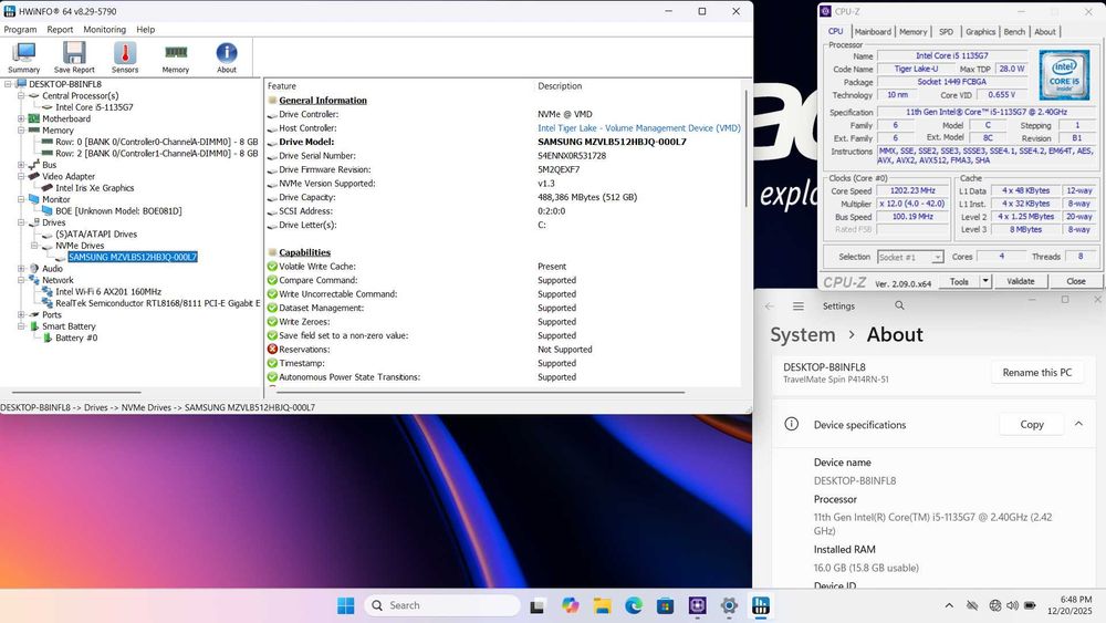 Acer Spin P4 Touch Screen i5-1135G7 16GB 512GB SSD Windows 11