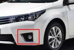 Окантовка ПТФ (Рамка ПТФ) на Toyota Corolla E180