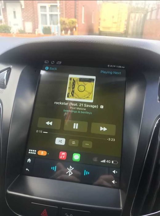 Navigație Android 15 Ford Focus Mk3 Stil Tesla – CarPlay, QLED, DSP