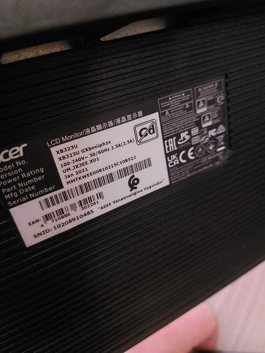 Монитор ACER PREDATOR 32 Дюйма 2К 270Гц