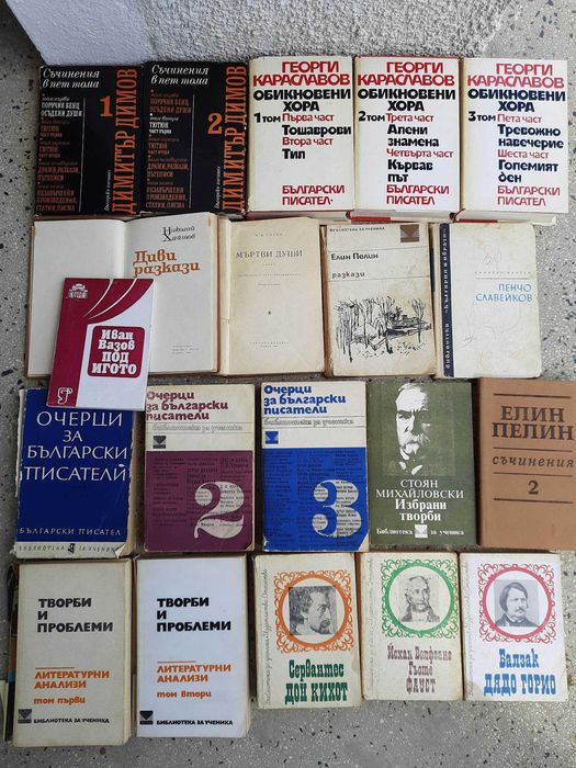 Литературни анализи, очерци за БГ писатели, съчинения, избрани творби