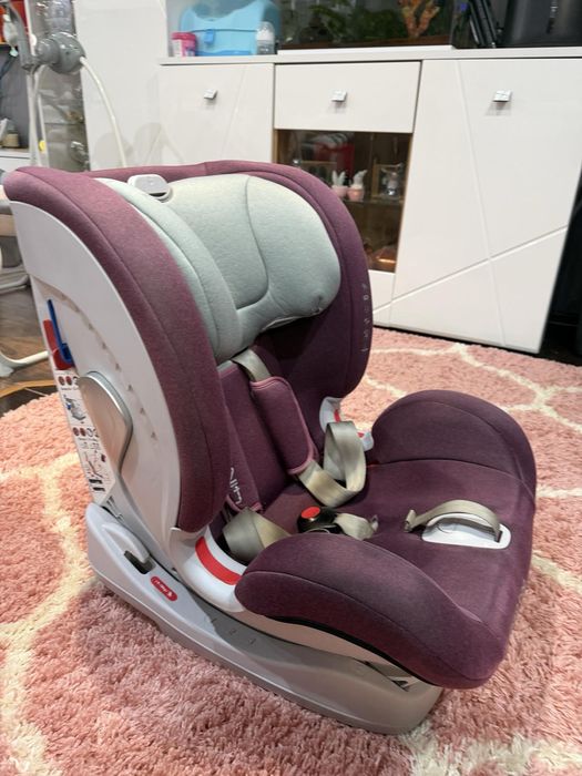 Столче за кола KikkaBoo - 4in1, с IsoFix, 0-36 kg, розово